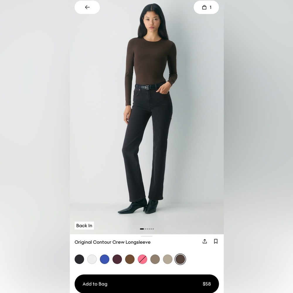 Aritzia Babaton Contour Top Cropped